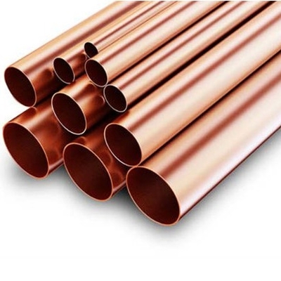 قیمت خوب H62 H65 DN16 DN40 لوله های فلزی بدون درز مسی برنجی خالص 99.9% برای خنک کننده تهویه مطبوع آنلاین