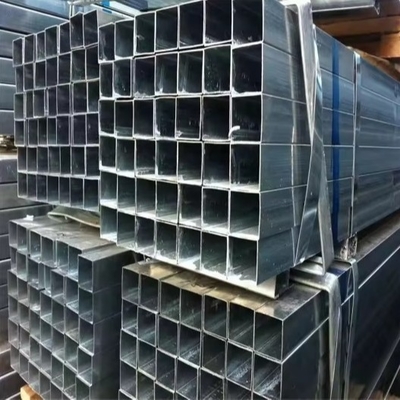 Good price Q235 Q345 لوله مربع فولادی گالوانیزه جوش شده گرم برای انتقال مایع آنلاین