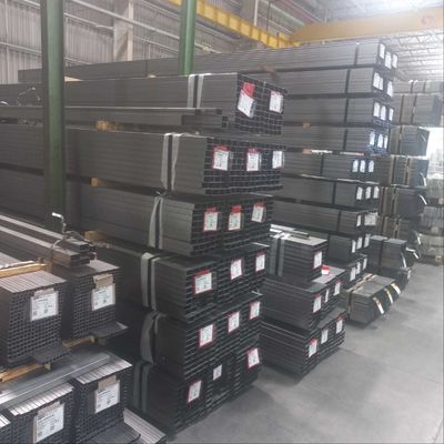 قیمت خوب SAE1060 60# صدور گواهینامه ISO9001 لوله فولادی مستطیل سیاه گرم برای مواد ساختمانی آنلاین